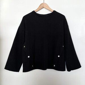 Zara Boxy Ribbed Sweater Shirt